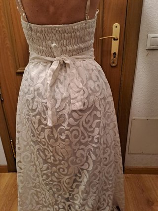 Traje NOVIA boda BORDADOS. Punto y transparencias