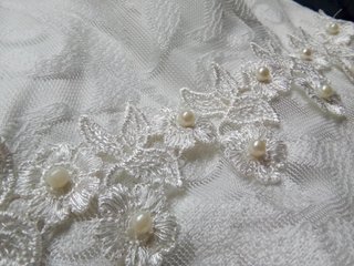 Traje NOVIA boda BORDADOS. Punto y transparencias