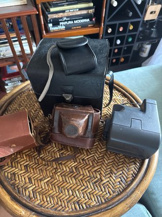 Set di fotocamere vintage Kodak e Polaroid