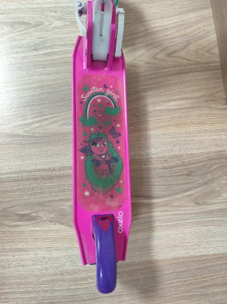 Patinete Oxelo rosa y verde