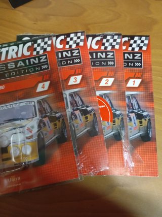 Fascículos Scalextric Carlos Sainz (4 uds)