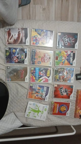 Lote de 12 Juegos Wii: Just Dance, Mario, Zelda...