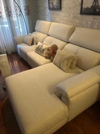 Sofá Chaise Long Beige