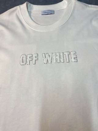 T-shirt Off-White Bear Graphic Bianca XL