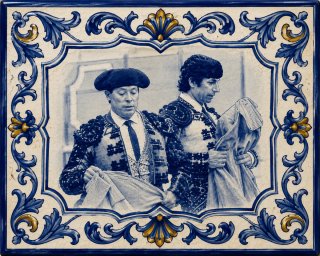 Azulejo Torero Curro Romero y Rafael de Paula