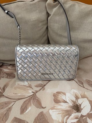 Michael Kors Tracollina Argento Intrecciata