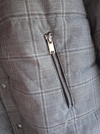 Abrigo acolchado cuadros Mango Talla S
