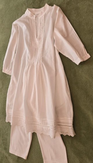Vestido estilo ibicenco blanco