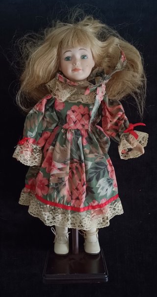 LOTE 3 MUÑECAS DE PORCELANA VINTAGE + ACCESORIOS