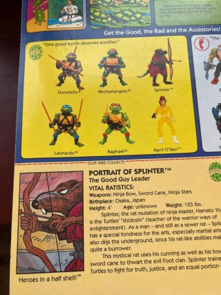 TMNT Splinter Figura de Acción Playmates 1998