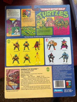 TMNT Splinter Figura de Acción Playmates 1998