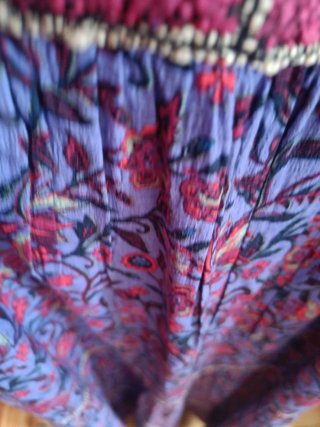 Vestido Zara Morado Estampado