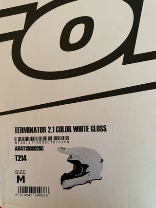 Casco Airoh Terminator 2.1 white gloss