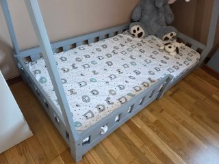 Cama tipi infantil + colchón
