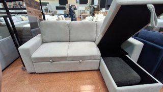 Sofá cama chaise longue con arcón