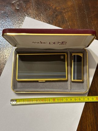 Set André Denis Paris porta-sigaretta e accendino