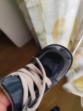 Botas piel azul talla 32