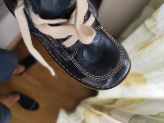 Botas piel azul talla 32