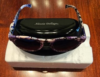 Occhiali da sole donna fantasia viola