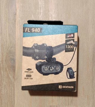 Luz Bicicleta Decathlon FL 940 1300 Lúmens
