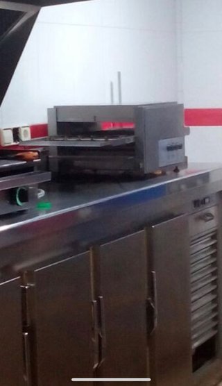 Horno para pizzas de cadena industrial