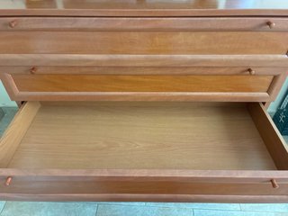 Cómoda madera cerezo 5 cajones
