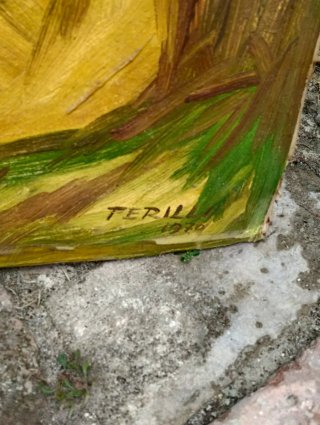 Quadro olio su tela, 120 x 80 cm