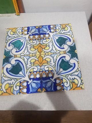 4 Azulejos Modernistas 20x20cm