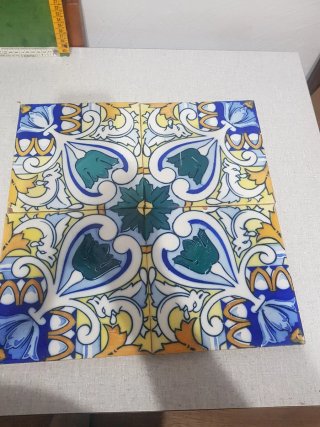 4 Azulejos Modernistas 20x20cm