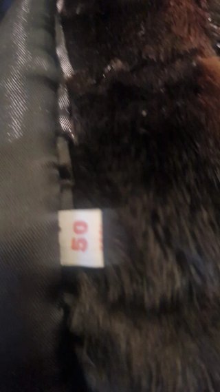 Chaquetón visón sintético negro