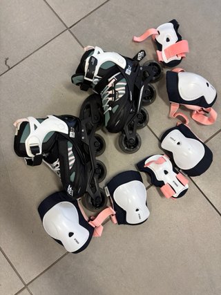 Patines niña Talla 35-38 + Bolsa Rosa