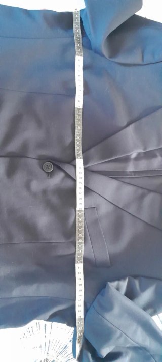 Traje chaqueta chaleco azul marino de sastre