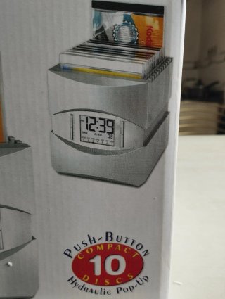 Reloj Despertador LCD Compact 10 Discos