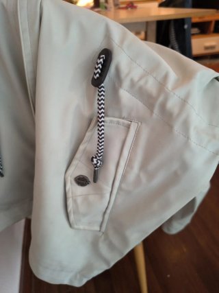Chubasquero Voile Bleue Blanco Tiza Talla XS