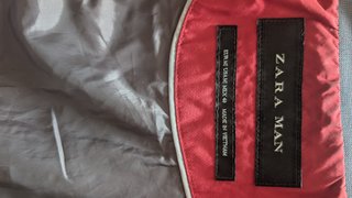 Chaqueta Zara Roja Hombre