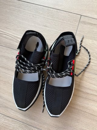Sandalias Plataforma United Nude Negras/Verdes