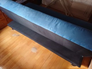 Sofá reclinable azul