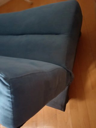 Sofá reclinable azul