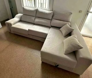 ‼️OFERTA SOFA NUEVO BEIGE GRIS SOFÁ DE FABRICA‼️