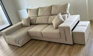‼️OFERTA SOFA NUEVO BEIGE GRIS SOFÁ DE FABRICA‼️