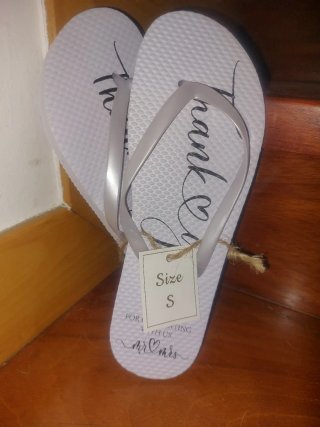 Chanclas blancas talla 37