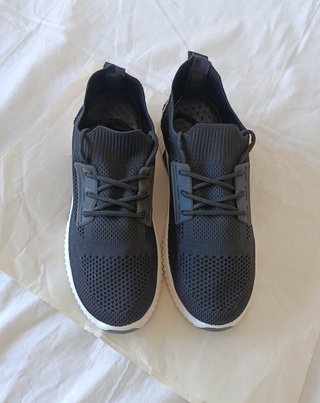 Zapatillas Deportivas Knit Negras - Tipo Calcetín