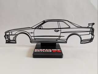 Maqueta Nissan Skyline GTR impreso en 3D