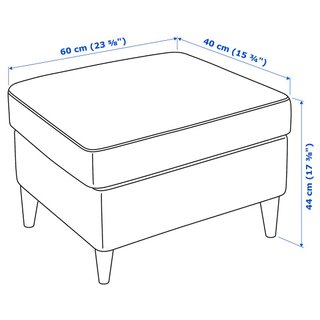 Poggiapiedi STRANDMON IKEA grigio scuro