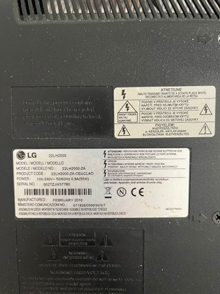 Televisor LG Negro