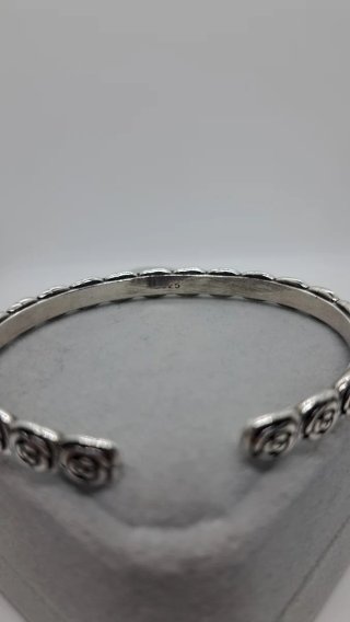 Pulsera Plata Ley 925 Flores