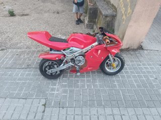 Moto Pocket Electrónica Roja