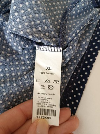 Blusa / Camiseta marinera lunares de Pilar Salvado