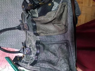 Bolso Desigual Grande Negro Gris