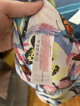 Pijama mariposas corto